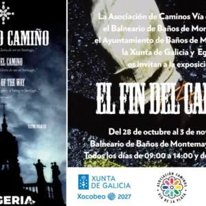 Invitación a la exposición fotográfica El fin del camino, del 28 de octubre al 3 de noviembre de 2026 en el Balneario de Baños de Montemayor